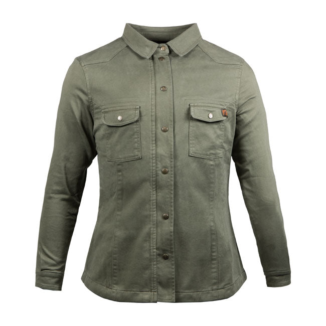 John Doe Motoshirt female XTM© olive SHIRTS John Doe