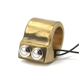 Wannabe Choppers, Wanna Button 1". Brass Switch Housings Wannabe Choppers