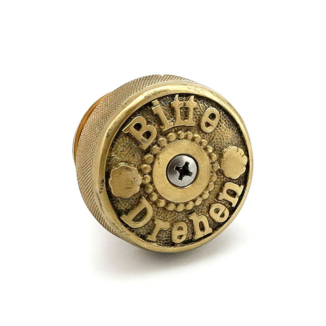 Wannabe Choppers "Bitte Drehen" Gascap Brass Gas Cap Wannabe Choppers