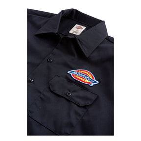 Dickies Clintondale Short Sleeve Work Shirt, Black Shirt Dickies