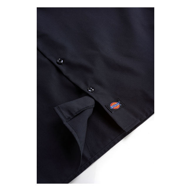 Clintondale Short Sleeve Work Shirt, Black Shirt Dickies