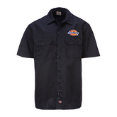 Dickies Clintondale Short Sleeve Work Shirt, Black Shirt Dickies