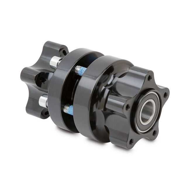 Arlen Ness Cartridge Hub Kit for Front Wheels, Black - 18+ Softail Fatbob / Dual Disc Wheel Hubs Arlen Ness