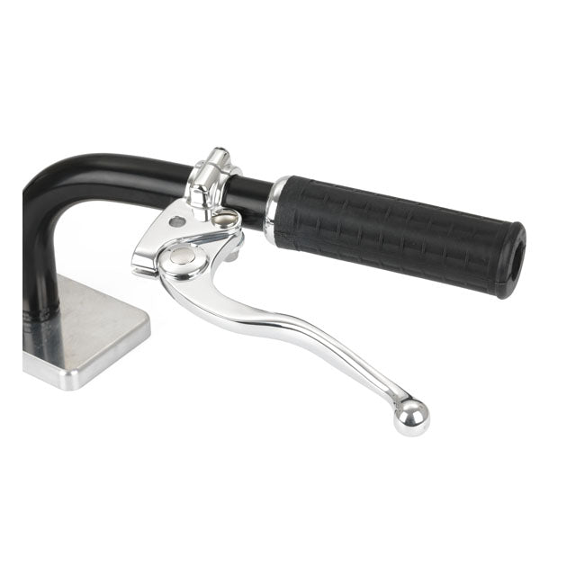 Kustom Tech Grimeca Clutch Lever Assembly 1" Handlebar, Polished Levers Clutch Assy Kustom Tech