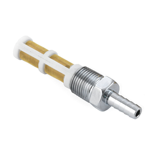 K Tech Brass 3/8 Npt Custom Fuel Line Fitting Chrome Kustom Tech Default Title