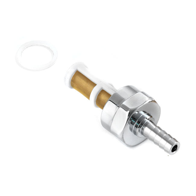 K Tech Brass M22x1 Custom Fuel Line Fitting Chrome Kustom Tech Default Title