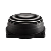 Motone, Cv Carburetor Top Cover. Finned/Rippled. Black Carbs Cv Repl Parts Motone