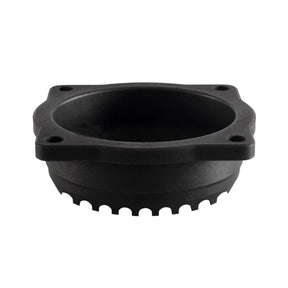 Motone, Cv Carburetor Top Cover. Finned/Rippled. Black Carbs Cv Repl Parts Motone