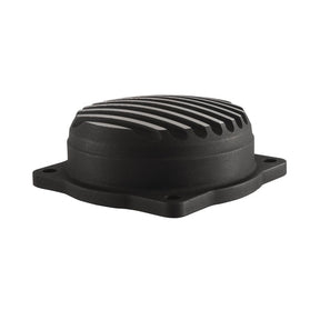 Motone, Cv Carburetor Top Cover. Finned/Rippled. Black Carbs Cv Repl Parts Motone