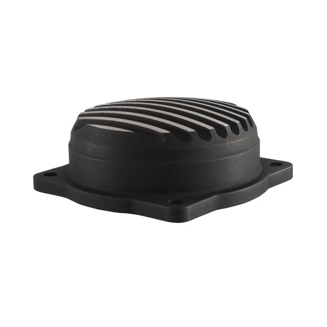 Motone, Cv Carburetor Top Cover. Finned/Rippled. Black Carbs Cv Repl Parts Motone