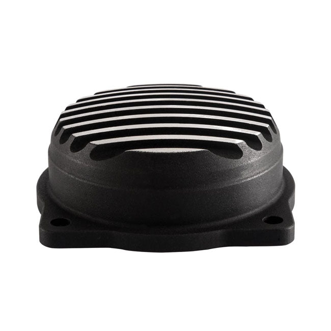 Motone, Cv Carburetor Top Cover. Finned/Rippled. Black Carbs Cv Repl Parts Motone