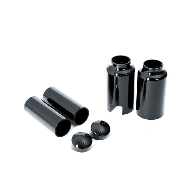 Killer Custom, ''Aggressor'' Series Full Fork Cover Set. Black Fork Cover Kits Killer Custom