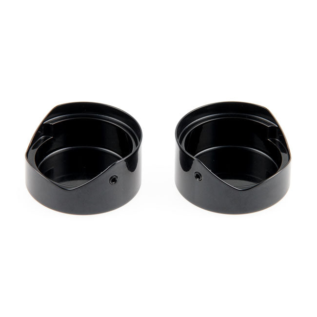 Cult-Werk, 2-piece fork tube cap bolt cover kit. Black FORK TUBE CAPS Cult Werk