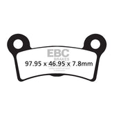 EBC, brake pads. V-Pad semi sintered copper BRAKE PADS EBC