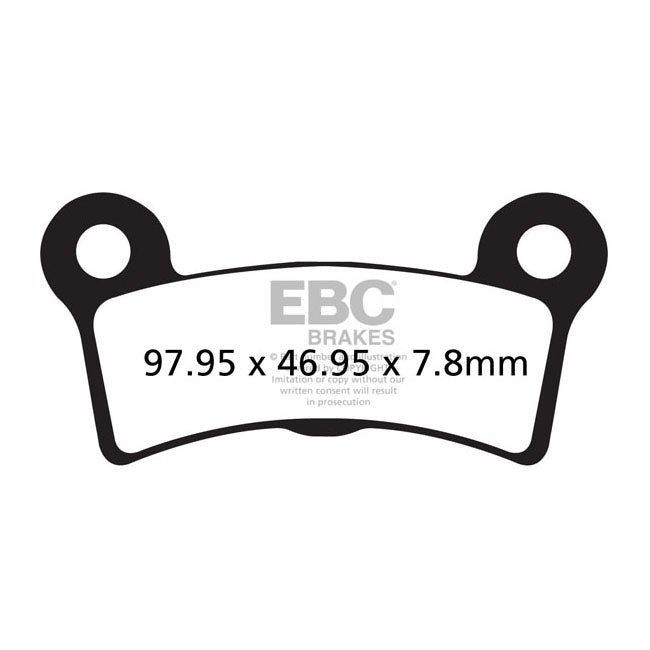 EBC, brake pads. V-Pad semi sintered copper BRAKE PADS EBC