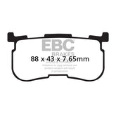 EBC, brake pad set. Organic BRAKE PADS Ebc