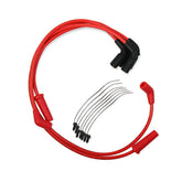 Accel, 8mm Ferro Spiral core spark plug wire set. Red SPARK PLUG WIRES Accel