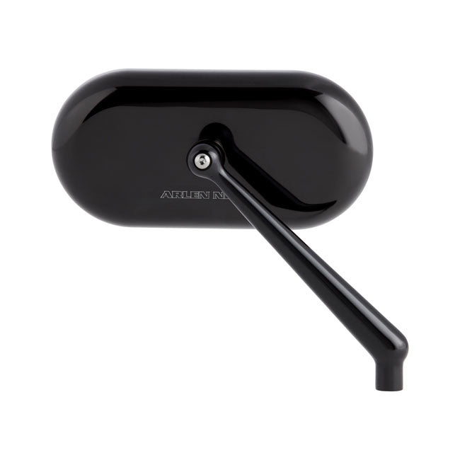 Right Forged Oval Mirror, Black Mirrors Arlen Ness