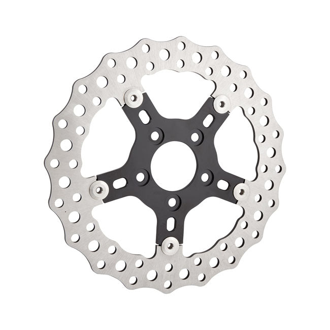 Arlen Ness 11.8" Jagged® Universal Brake Rotor, Black Arlen Ness