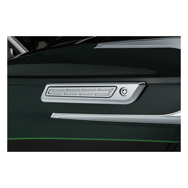 Kuryakyn, LED saddlebag hinge accents. Chrome SADDLEBAGS MISC Kuryakyn
