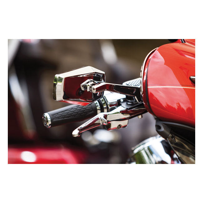 Kuryakyn, Hex mirrors. Chrome, ece MIRRORS Kuryakyn