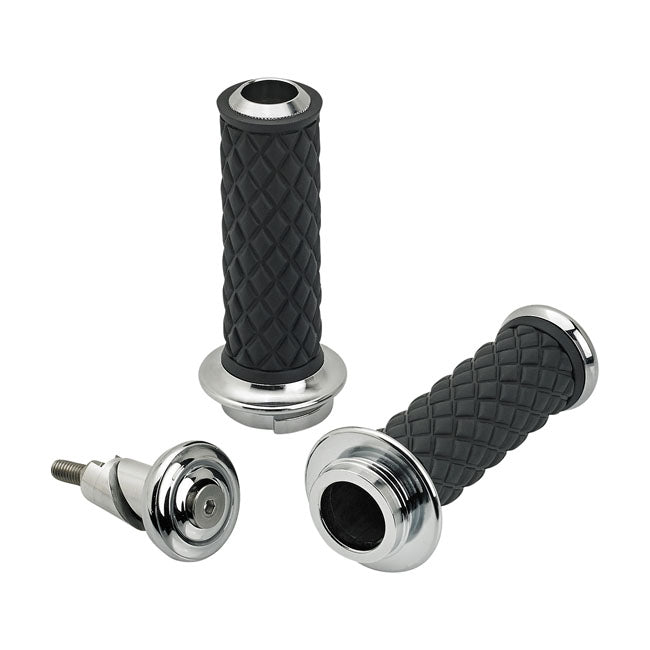 Biltwell Grips Alumicore Tbw 1 Chrome Grips Biltwell