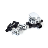 Flhr Ignition Switch & Saddlebag Lock Kit. Chrome Switches Ignition Mcs