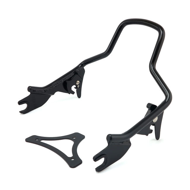 Sissy Bar Kit 9.5" 1 Piece Upright. Gloss Black Sissy Bars Mcs