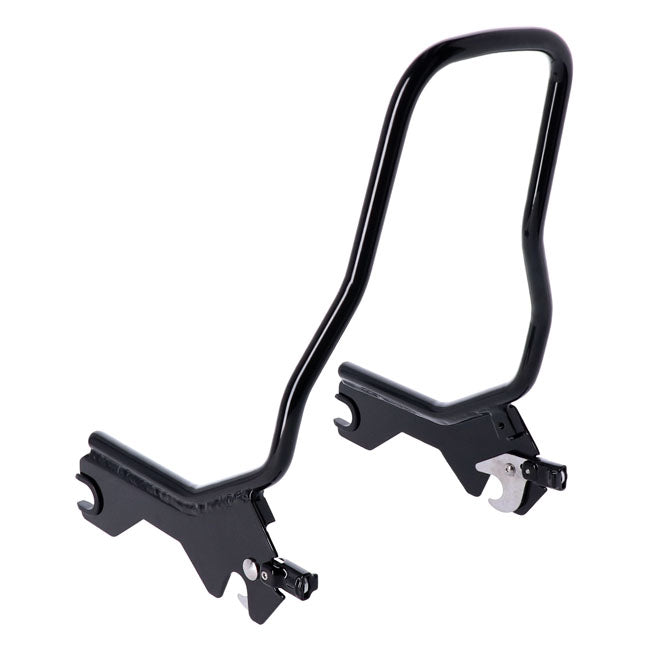 Sissy Bar Kit 12" Upright. Gloss Black Sissy Bars Mcs