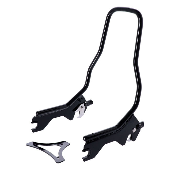 Sissy Bar Kit 12" Upright. Gloss Black Sissy Bars Mcs