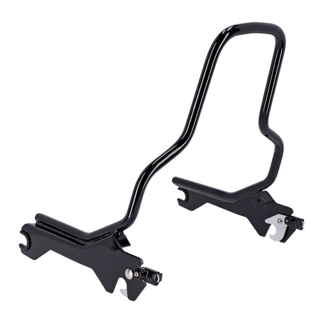 Sissy Bar Kit 14.5" Upright Black Sissy Bars Mcs