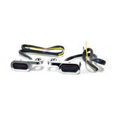 Fastline, Below Bar Led Turn Signal Set. Chrome Turn Signals Led Mcs