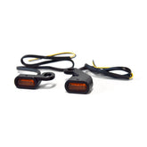 Fastline, Below Bar Led Turn Signal Set. Black Turn Signals Led Mcs