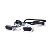 Fastline, Below Bar Led Turn Signal Set. Chrome Turn Signals Led Mcs