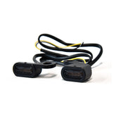 Fastline, Below Bar Led Turn Signal Set. Black Turn Signals Led Mcs