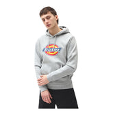 Dickies Icon Logo Hoodie, Grey Melange Hoodie Dickies S