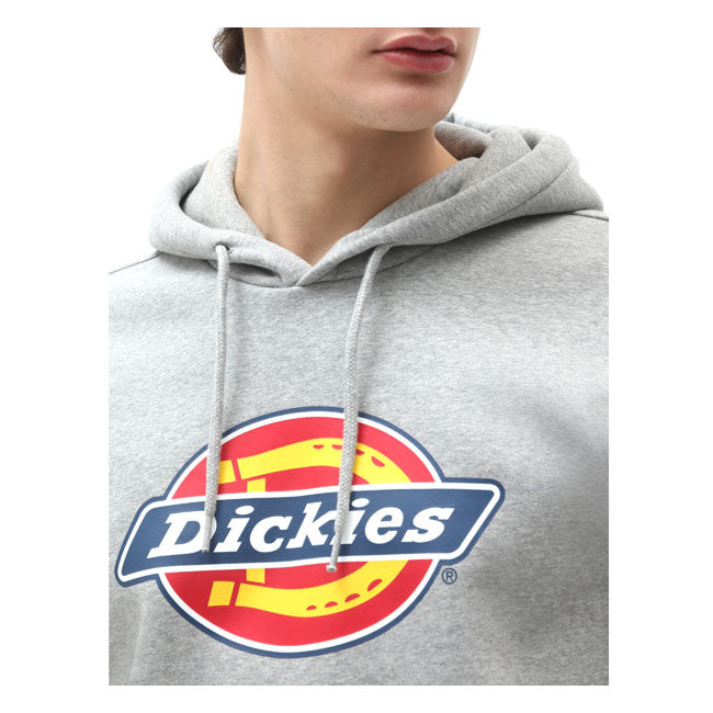 Dickies Icon Logo Hoodie, Grey Melange Hoodie Dickies