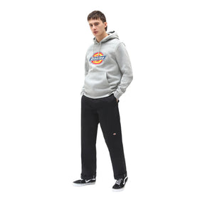 Icon Logo Hoodie, Grey Melange Hoodie Dickies