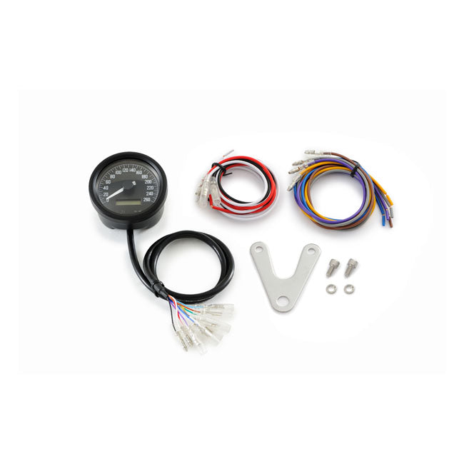 Daytona, Velona 60mm speedometer black 260kmh TACHOMETERS Daytona