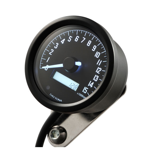 Daytona, Velona 60mm tachometer black 15000 rpm SPEEDOMETERS Daytona