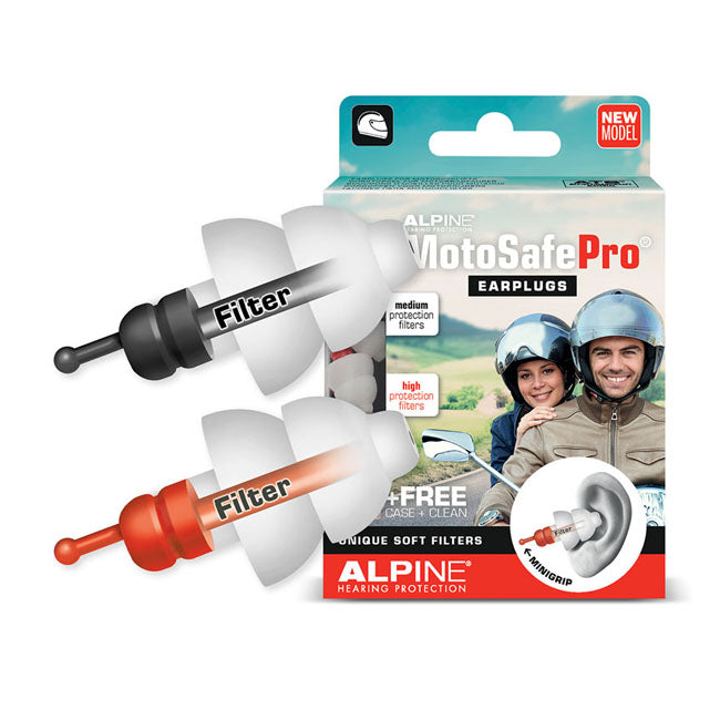 Alpine MotoSafe Pro Earplugs with mini grip EARPLUGS Alpine