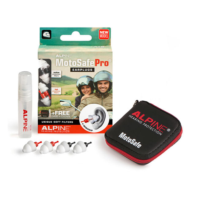Alpine MotoSafe Pro Earplugs with mini grip EARPLUGS Alpine