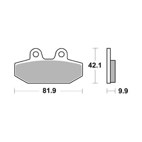 SBS, brake pads. Street Ceramic (organic) BRAKE PADS Sbs