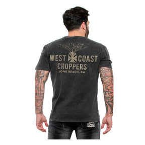 West Coast Choppers "Eagle Vintage" T-Shirt - Black T-Shirt West Coast Choppers