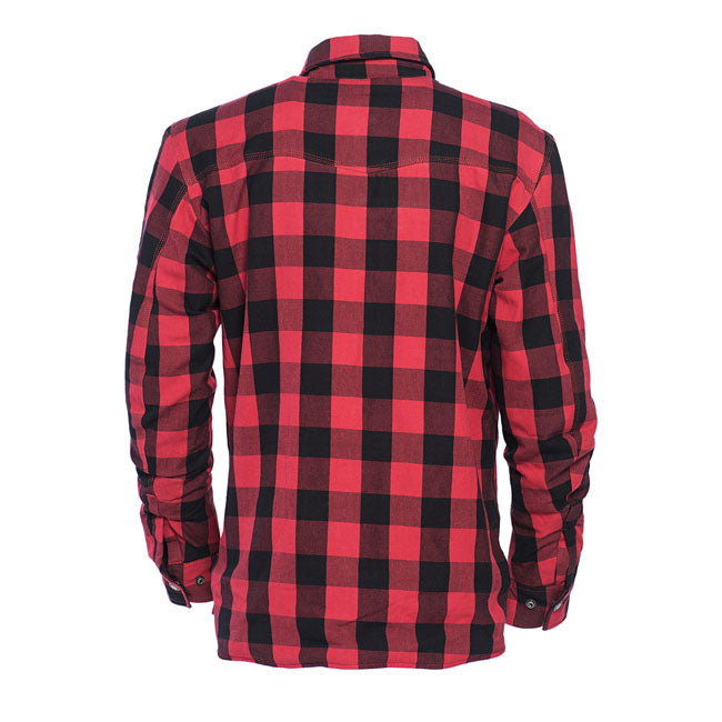 West Coast Choppers "Dominator" Riding Flannel Shirt - Red & Black Shirts West Coast Choppers