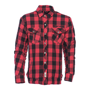 West Coast Choppers "Dominator" Riding Flannel Shirt - Red & Black Shirts West Coast Choppers S