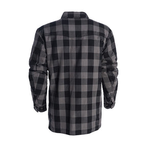 West Coast Choppers "Dominator" Riding Flannel Shirt - Grey & Black Shirts West Coast Choppers