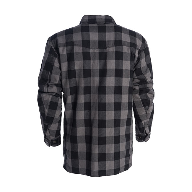 West Coast Choppers "Dominator" Riding Flannel Shirt - Grey & Black Shirts West Coast Choppers
