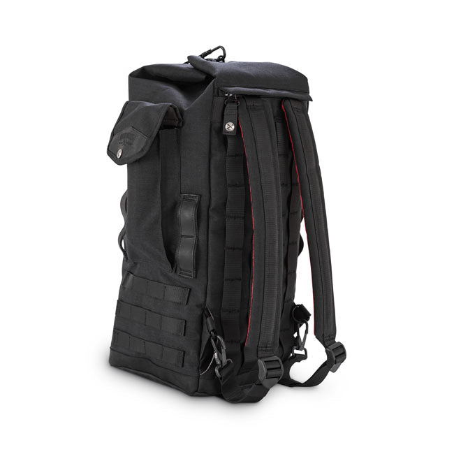 Burly Brand Backpack Sissy Bar Blk Touring Luggage Burly Brand