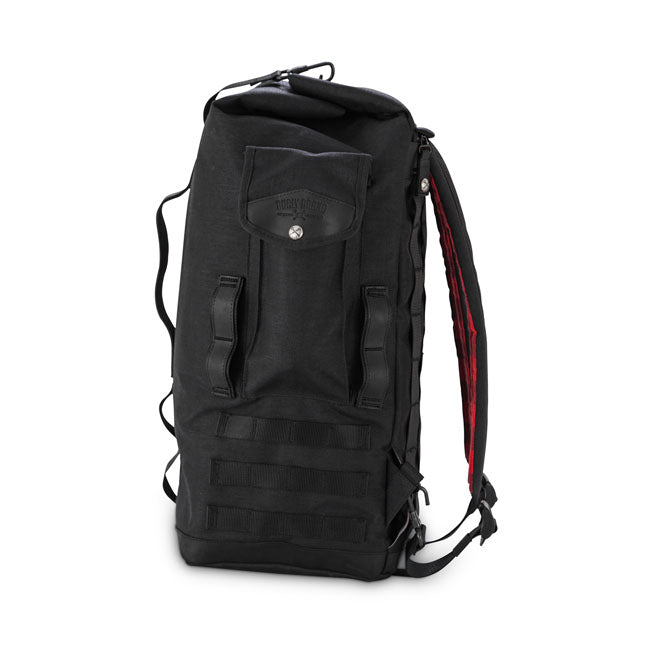 Burly Brand Backpack Sissy Bar Blk Touring Luggage Burly Brand